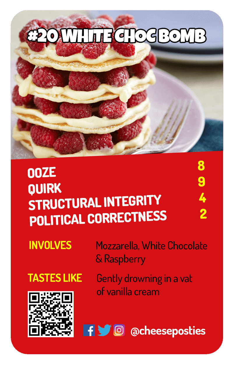 White Choc Bomb Toast Trumps card